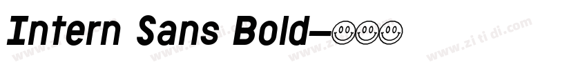 Intern Sans Bold字体转换 Intern Sans Bold字体转换